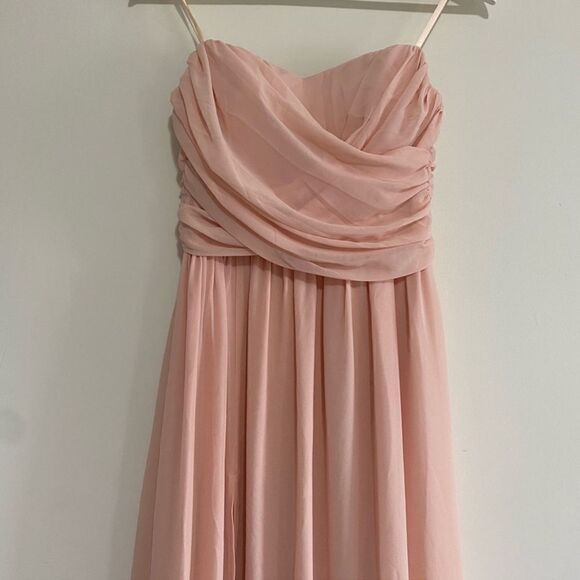 Lulus | Moonlight Serenade Peach Strapless Maxi DressNWT Size XL - Picture 12 of 13